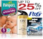 Upto 25% off On P&G Products