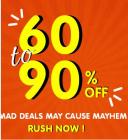 Fashion Flat 60% To 90% Off