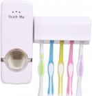 Touch Me Plastic Toothbrush Holder  (Multicolor, Wall Mount)