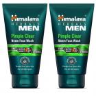 Himalaya Herbals Men Pimple Clear Neem Face Wash, 100ml (Pack of 2)