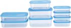 All Time Basic Plastic Container Set, 9-Pieces, Blue