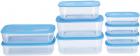 All Time Basic Plastic Container Set, 9-Pieces, Blue