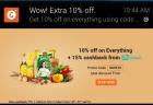 Get Extra 10% OFF on Everything + 15% Cashback Via Mobikwik