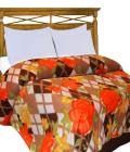Home Candy Warm and Soft Comfortable Polyester Double Bed Blanket - Multicolor