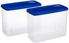 Amazon Brand - Solimo Set of 2 Storage Container (3.4L), Blue
