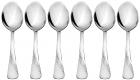 Solimo 6 piece Stainless Steel Table Spoon Set, Waves