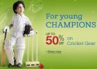 Upto 50% off on Cricket Gear