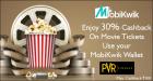 30% cashback on payment through mobikwik wallet