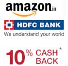Extra 10% Cash Back on HDFC Bank Debit & Credit Cards