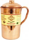 Indian Art Villa Handmade Pure Copper Jug Pitcher |1700 ml| For Storage & Serving Water