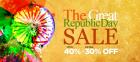 The Great Republic Day Sale - Upto 40% Off + Extra 30% Off
