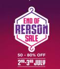End of Reason Sale Upto 80% Off + 10% Cashback