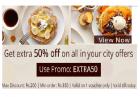 EXTRA 50% Off + Extra 10% Cashback on Local Deals