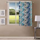 Queenzliving Garden County Curtain, Window 5 feet- Pack of 1, Blue
