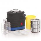 Cello Archo 3 Container Lunch Pack, Black