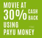 Movie @ 30% Cashback using Payumoney