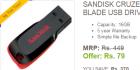 (New Users)-Rs 79 for Sandisk 16GB Cruzer Blade USB Drive