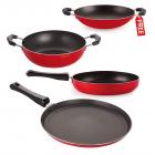 NIRLON Non Stick Gas Compatible Light Weight Cookware Set