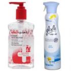 Pack of Glade Air Freshener & infectiguard Instant Hand Sanitizer Pump