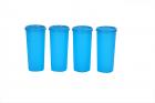 Signoraware Jumbo Plastic Tumbler Set, 500ml, Set of 4, Turkish Blue