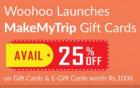 25% Off on MakeMyTrip Gift Cards and E-gift cards