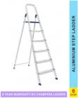 champion ladders Advance Carbon-6 Step Aluminium Ladder with Scratch Resistance Heavy Platform Aluminium Ladder  (With Platform)