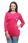 Cottinfab Casual 3/4 Sleeve Solid Women