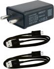 Orbatt 2.5A Fast Charger With Two Charge & Sync Usb Cables Mobile Charger  (Black, Cable Included)