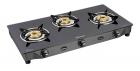 Sunflame GT Pride 3 Burner Gas Stove, Black