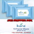 Kara Refreshing Facial Wipes 10 Wipes - Pack of 3 @ 78