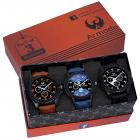 Armado Combo pack of 3 Analogue Blue, Black Dial Mens Watch-Ar-621251