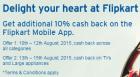 10% cash back on Flipkart App on Citibank Credit Cards - 10 to 15th August