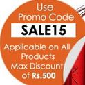 Extra 15% off on All Products