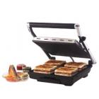 Borosil Super Jumbo BGRILLSS23 2000-Watt Grill Sandwich Maker (Black)