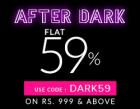Flat 59 % off on 999 & above on Fashion