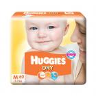 Huggies New Dry Medium Size Diapers (60 Counts)