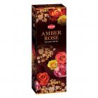 Hem Amber Rose Incense Sticks(9.3 cm X 6.0 cm X 25.5cm, Black )