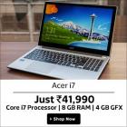 Acer Aspire V5 Series 573G-74508G1Taii Core i7 - (8 GB DDR3/1 TB HDD/Linux/4 GB Graphics) Notebook