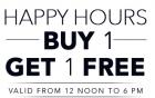 Happy Hour B1G1 free