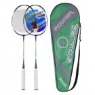 Strauss Nano Spark Badminton Racquet 2 Pieces with cover (Green)