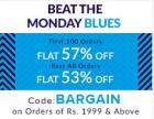 Flat 57% off on Clothing