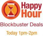 Happy Hour Blockbuster Deals From 1 PM - 2 PM