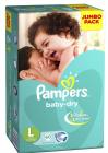 Pampers Large Size Diapers Jumbo Pack (60 Count)