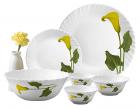 LaOpala Amber Lily Dinner Set, 27-Pieces, Multicolour