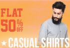 Casual Shirts Flat 50% off