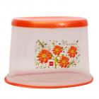 Cello Floris Plastic Tuffy Stool, Orange