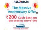 Rs. 200 cashback on Bus ticket