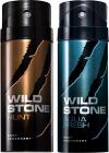 Wild Stone for Men, Aqua and Hunt Combi Pack (200ml + 200ml)