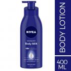 Nivea Nourishing Lotion Body Milk with Deep Moisture Serum and 2x Almond Oil for Very Dry Skin, 400ml