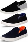 Ethics Perfect Combo Pack of 3 Loafer Shoes for Men